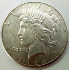 1926 peace silver - silver, 90%