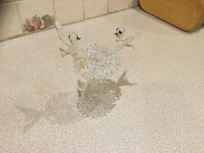 hand blown spun glass bird