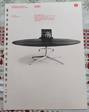 advertising sheet knoll table oval 2481 2480 by florence knoll