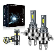 For Fiat Ducato 1994-2002 H4 Xenon White Headlight Bulbs 501 Led Side Light Bulb