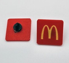 McDonalds Stan 3D Print Pin Badge Gift Fast Food Maccies Maccas Logo Fan UK Made