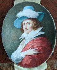 antique painted portrait