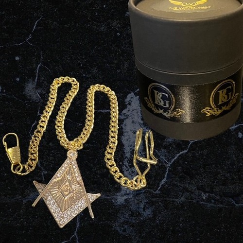 Freemason pocket watch chain - ,