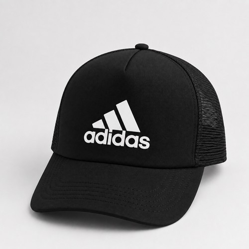 Adidas black solid - mesh, back