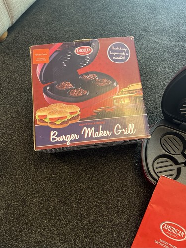 Electric burger maker grill - burger,