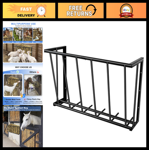 Wall mount hay rack - wall,