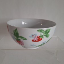 Cath Kidston Strawberry Cereal Bowl - 15.5 cms Diameter - Very Good Condition