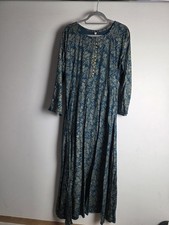 Teal Blue and Gold Dress