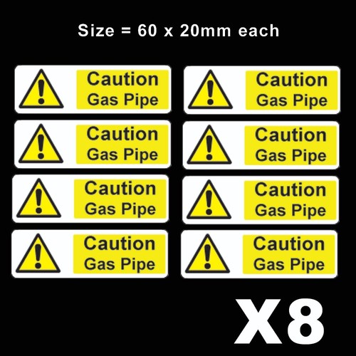 Caution gas pipe - x,