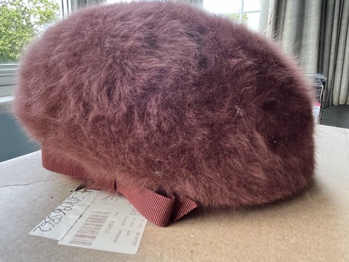 Kangol burgundy angora beret - kangol,