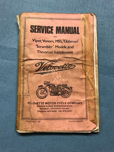 Velocette viper venom mss - viper,