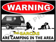 Personalized Camping Sign -