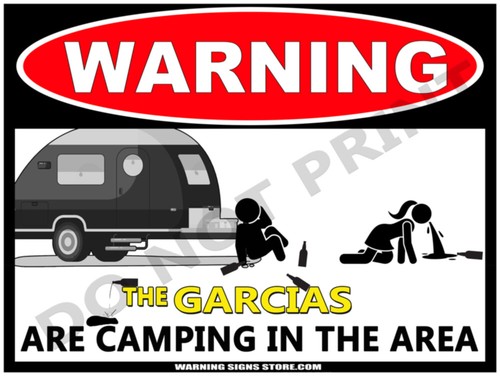 Personalized camping sign - personalized,