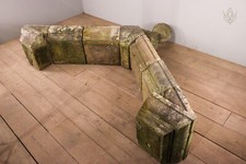 Victorian Stone Apex Porch Facade with Ball Top Finial - WM11951