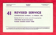 Bus Timetable - Sheffield