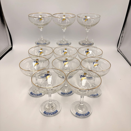 Babycham glasses set 11 - glasses, of