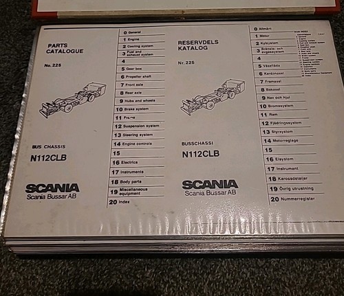 Scania parts catalogue - parts, n112clb