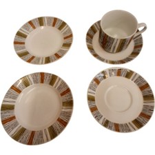 Midwinter Fine Tableware Cup and Plate Set - Vintage Retro Design