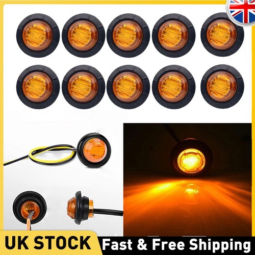 Pcs round led side marker - 10,