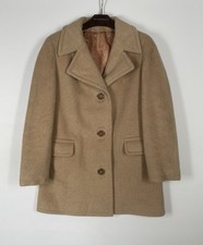 JULIUS Camel Hair Mohair Merino Wool Overcoat | Vintage 1960s 1970s | Size 16