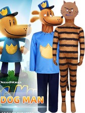 Kids Dog Man Cartoon Christmas