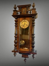 19th Century German Vienna Wall Clock - Working Order - Excellent Condition