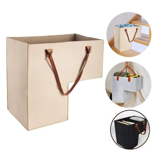 Foldable stair basket large - stair,