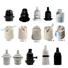 3x Ceiling Lamp Holder Light