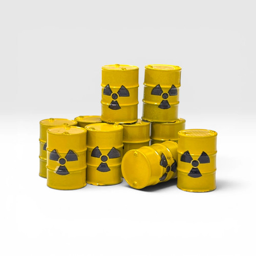 Nuclear waste oil drum oo - nuclear,
