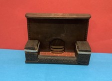 Vintage Dolls House Pit A Pat Fireplace & Fender c1930s