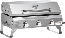 3-Burner Gas Griddle, Portable