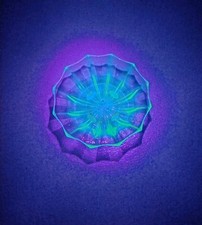 Vintage Uranium Glass Bowl Salad Bowl 