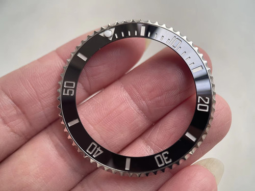 Watch bezel insert - green, black