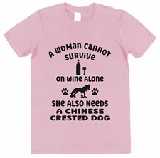 Chinese Crested Dog A Woman