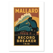 'Mallard Steam Train' Wall
