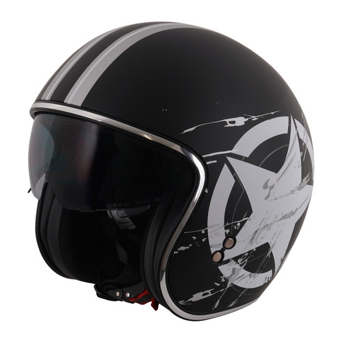 Stealth open face - face, motorcycle