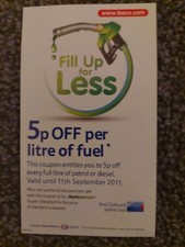 Vintage 2011 UK fuel Discount