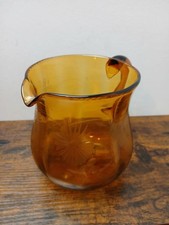 Beautiful Etched Large Amber