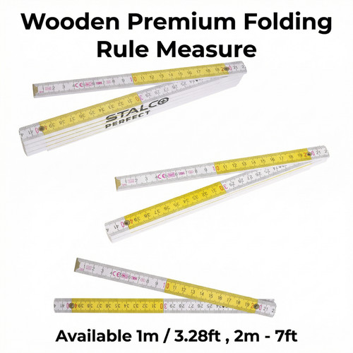 Wooden folding ruler 2m - ruler,