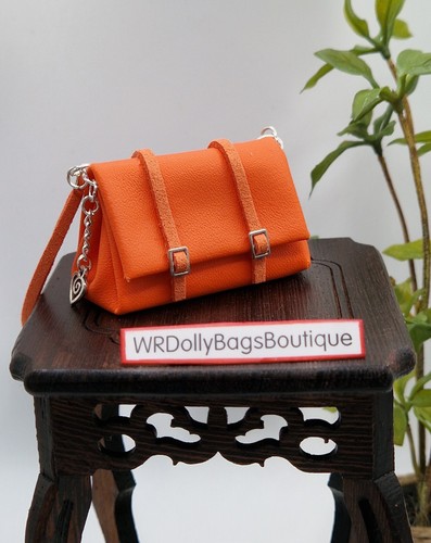 Handmade orange faux leather - handmade,