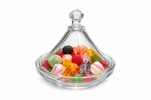 Glass sweet jar - jar, lid