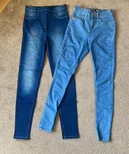 2 Pairs Girls Denim Leggings /