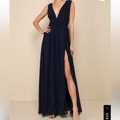 Lulus navy chiffon - lulus,