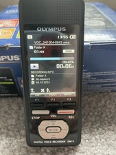? Olympus DM-5 Digital Recorder Dictation machine 8GB w/adapter, case BOXED