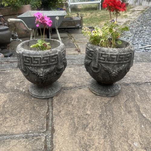 Pair vintage cast stone - pair, of