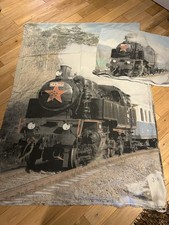 100% Cotton Single Duvet Set Steam Train