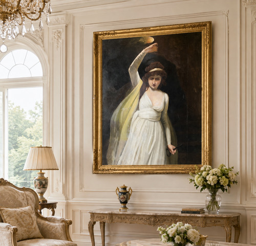 Large exhibited oil - v.large,