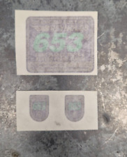 Reynolds 653 Frame and Fork 1988-1989 Decal Set