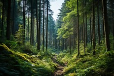 WOODLAND FOREST CANVAS PICTURE