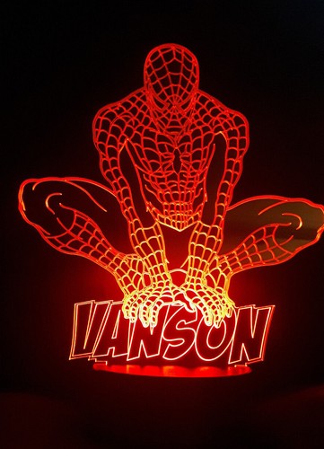 Personalised spiderman led - personalised,